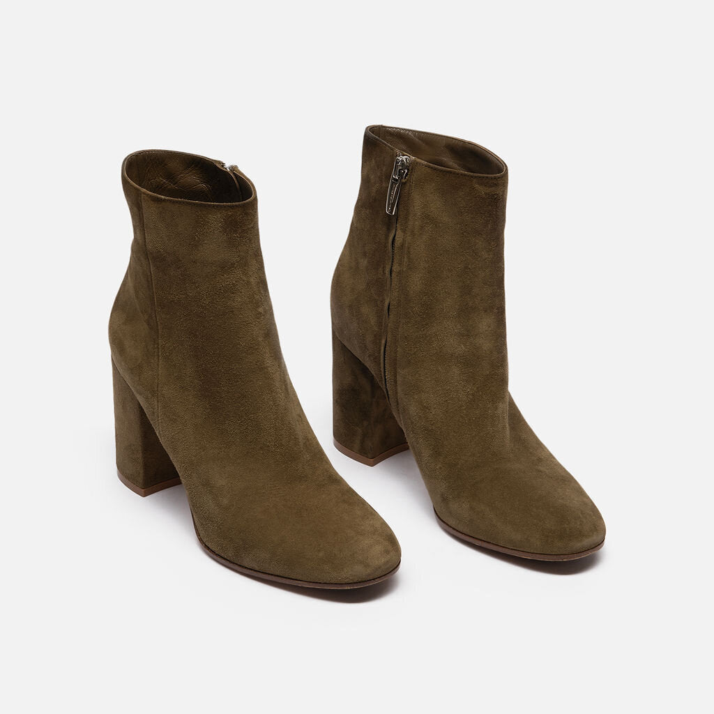 Gianvito Rossi Olive Suede Boots