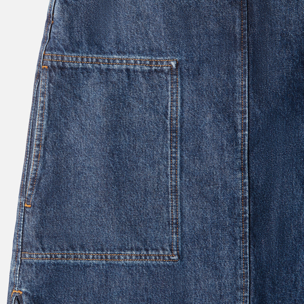 Toteme Dark Wash Curve Denim Skirt