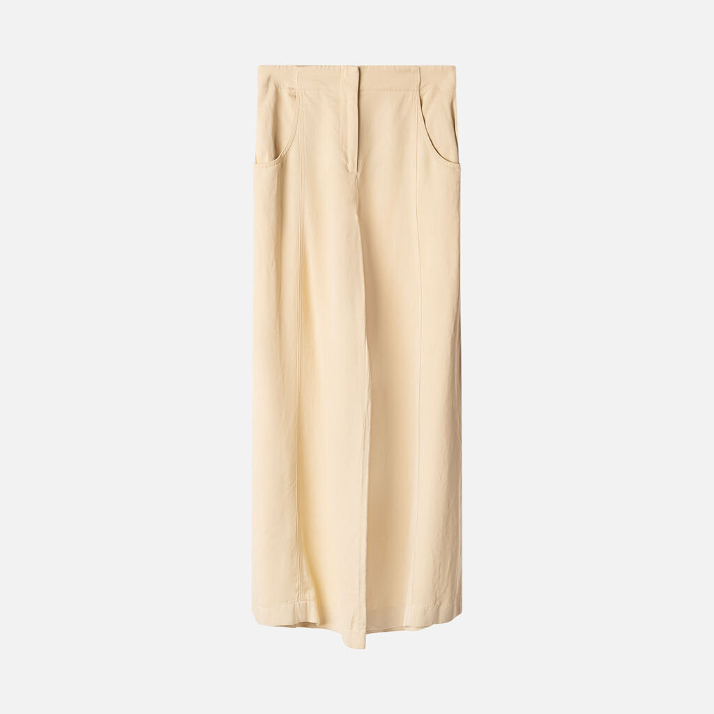 TWP Beige Wide Leg Pant