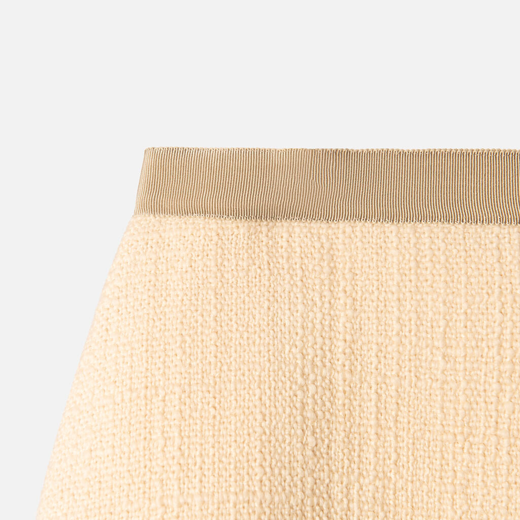 Valentino Cream Wool Skirt