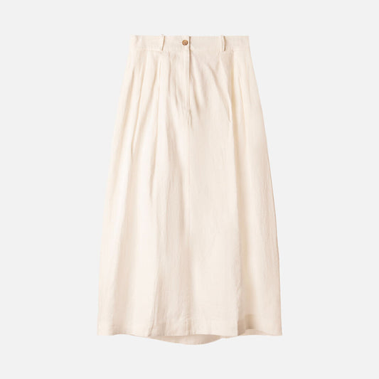 Jenni Kayne White Linen Maxi Skirt