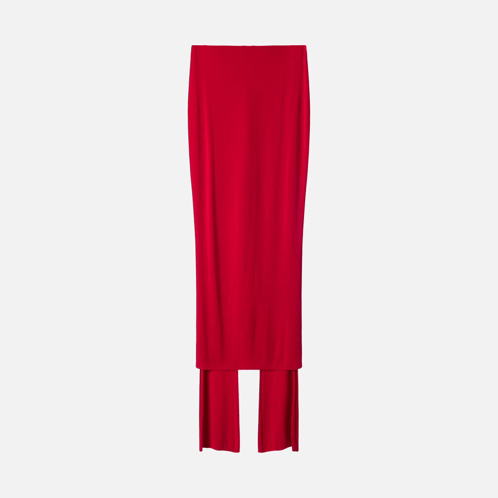 Alaia Hot Pink Viscose Skirt Pants