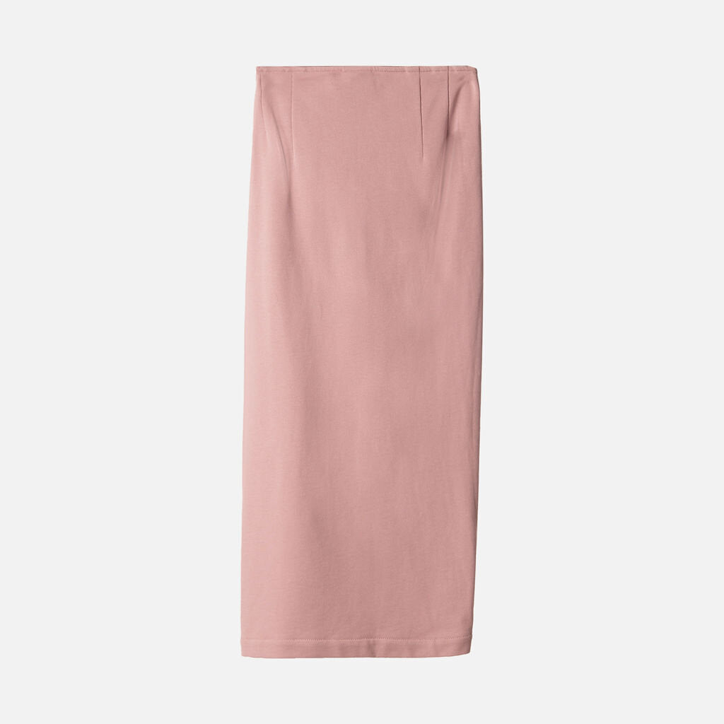 Dries Van Noten Pink Cotton Ruched Skirt