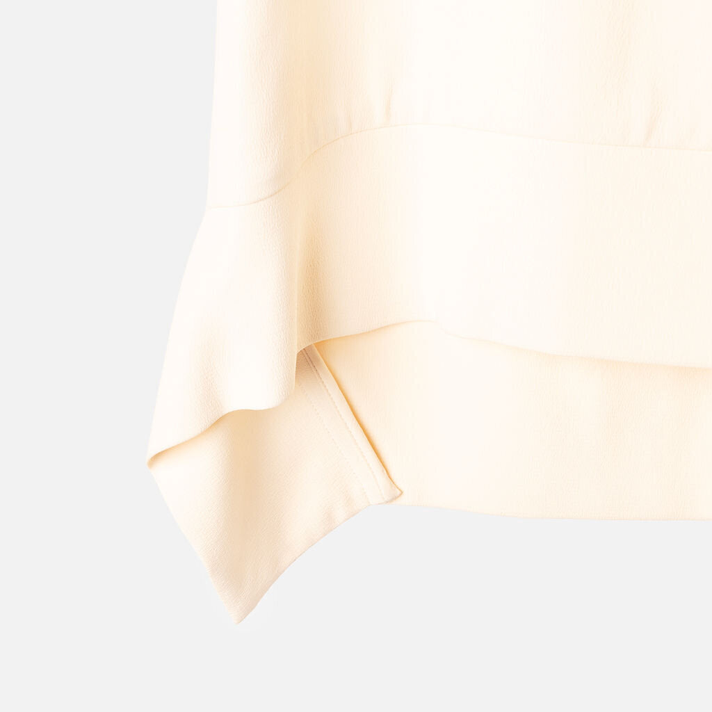 Partow Cream Midi Skirt