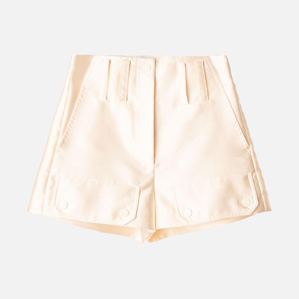 Sandro Cream Poly Short