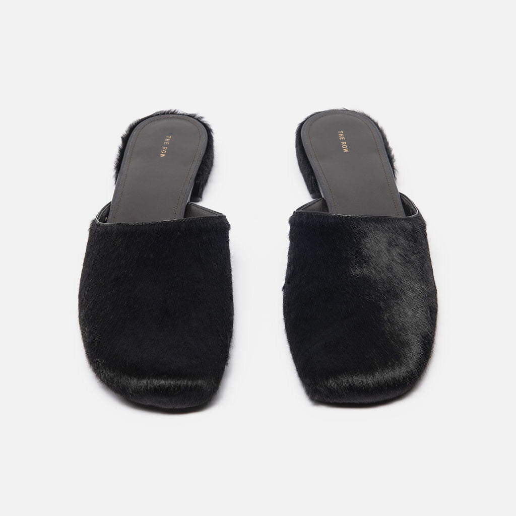 The Row Black Ponyhair Mule