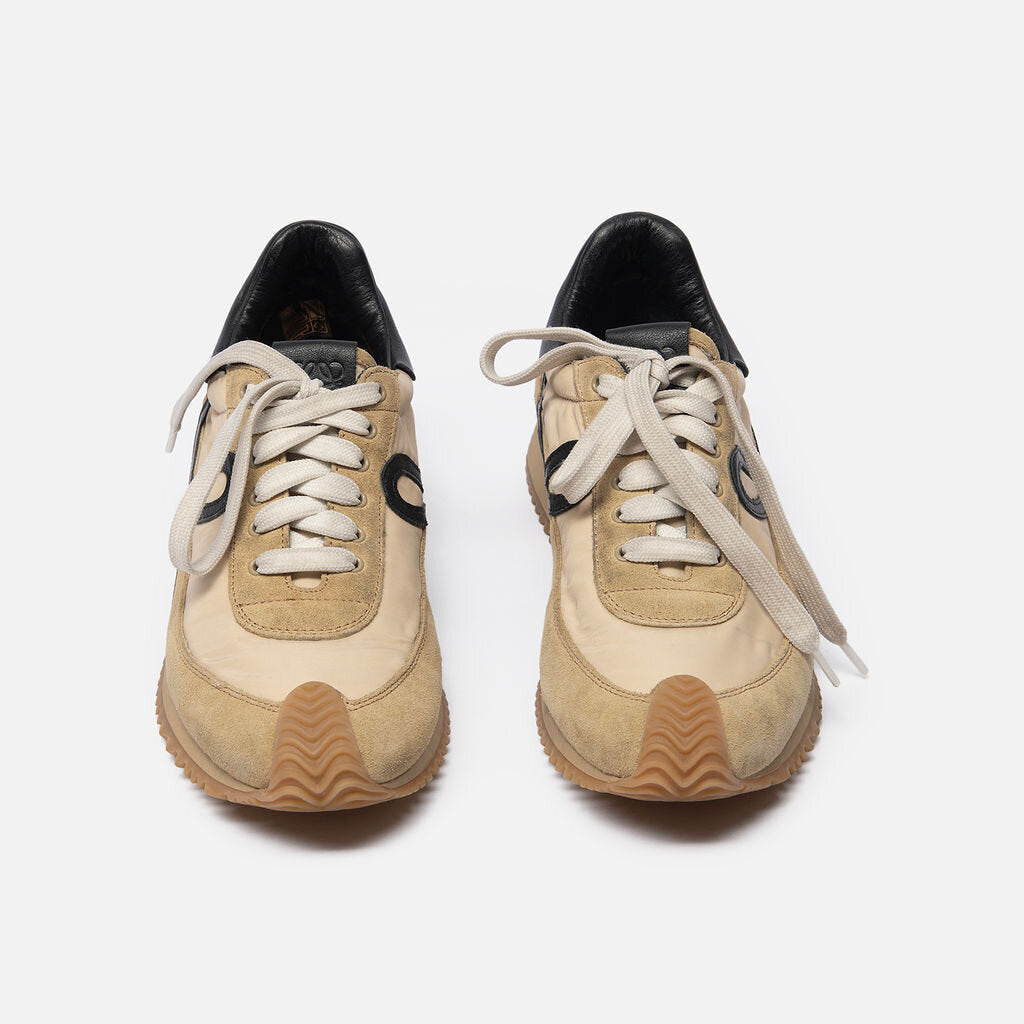 Loewe Tan Nylon Sneakers