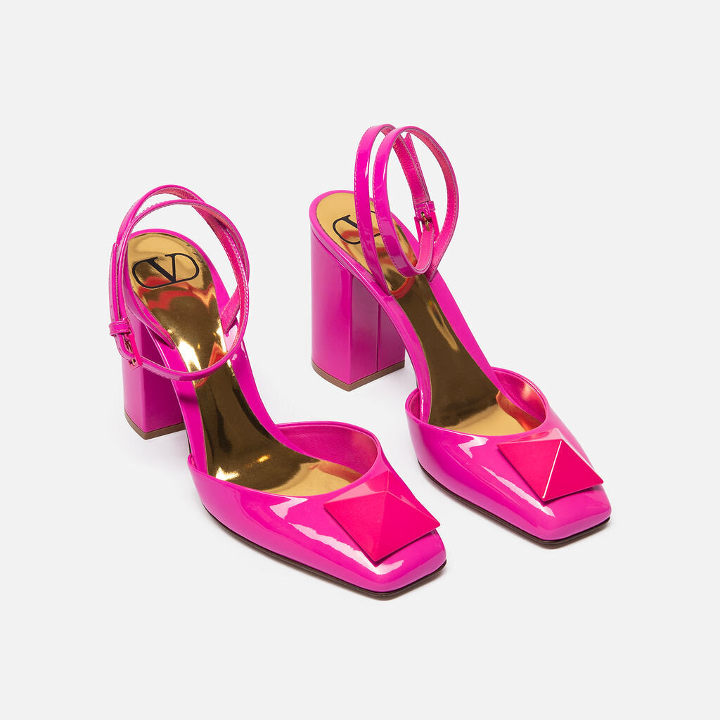 Valentino Hot Pink Rockstud Sandals