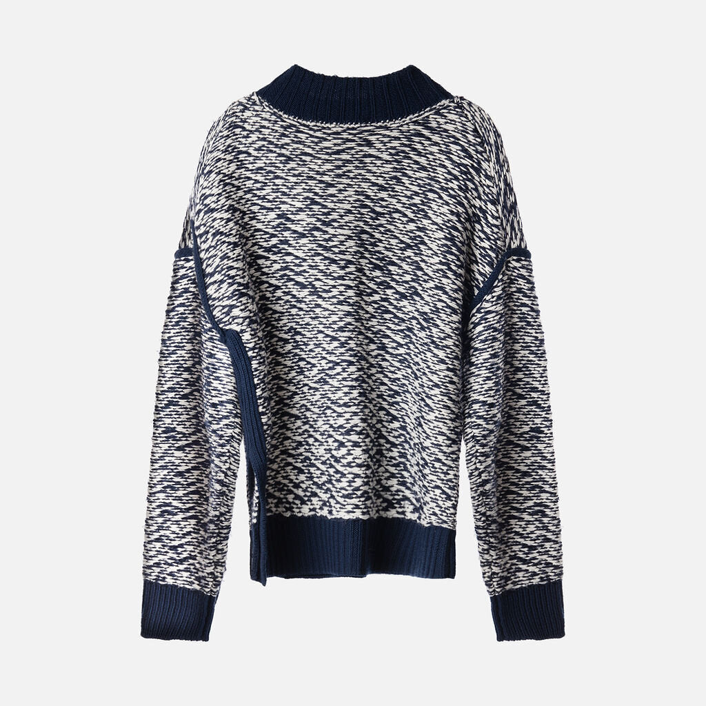 Phillip Lim Blue & White Wool Sweater