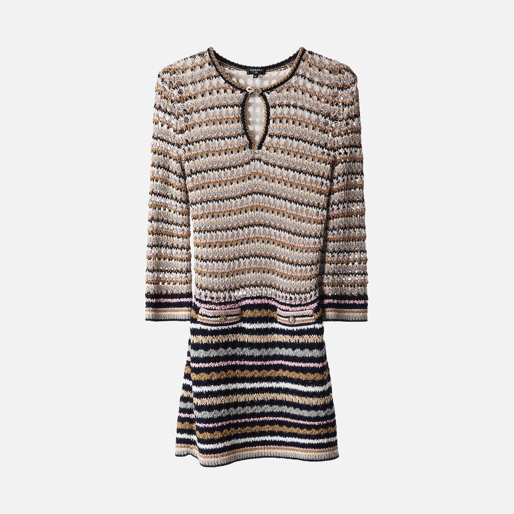 Chanel Multicolor Knit Dress (2024)