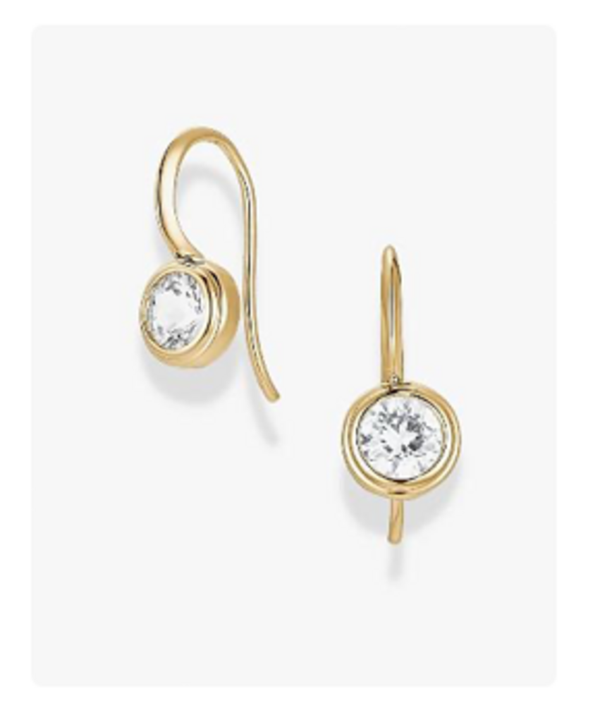 Vera Round French Hook Earrings | YG