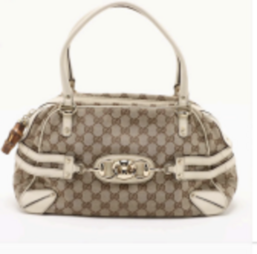 Tan Monogram Wave Boston Bag