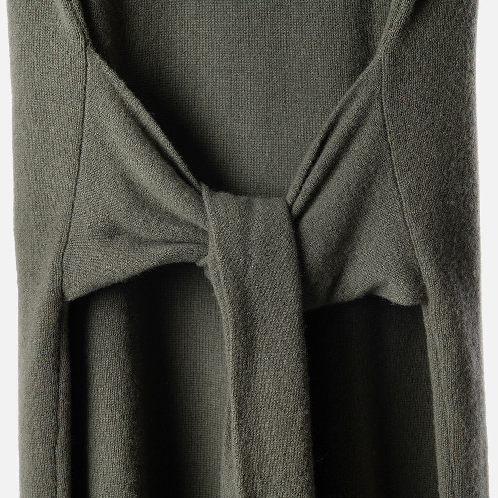 Vince Green Wool & Cashmere Belted Sweater Dress