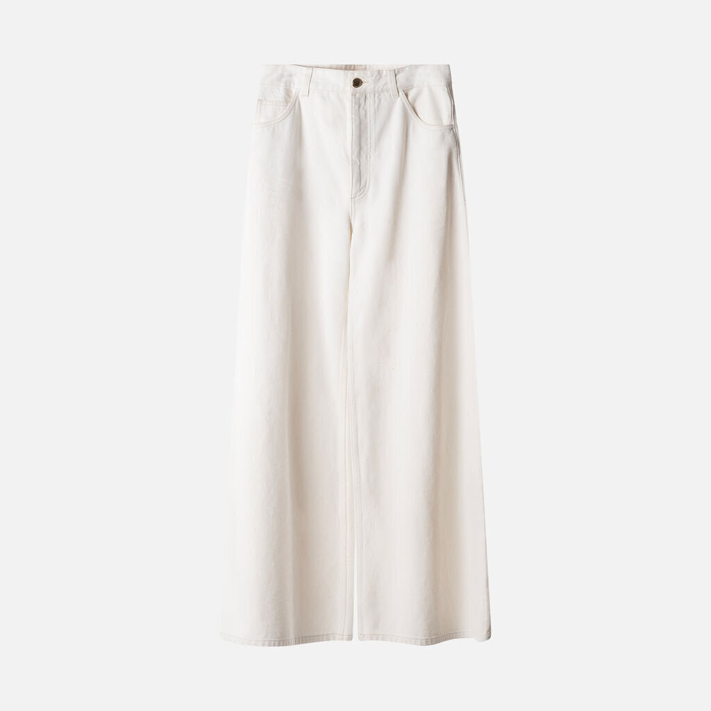 Chloe White Wide Leg Jeans