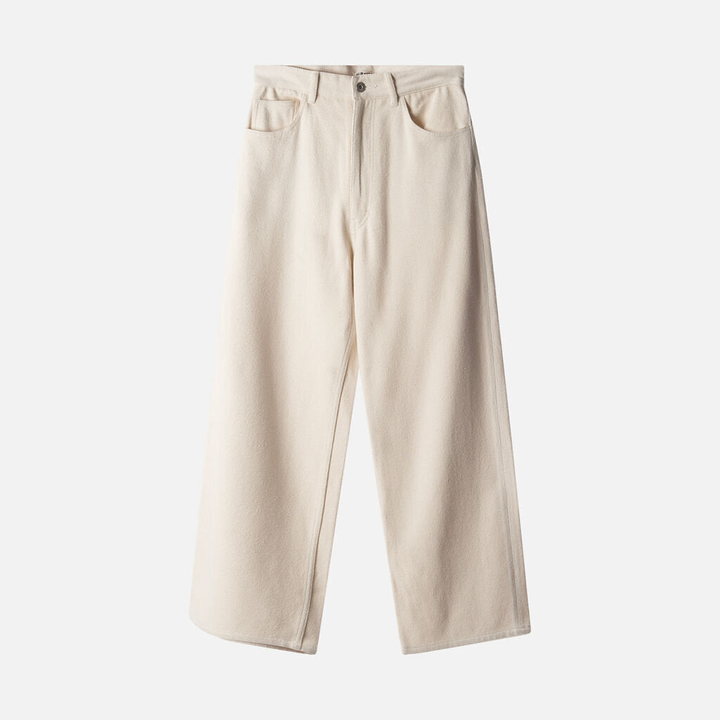 Auralee Cream Silk Pant