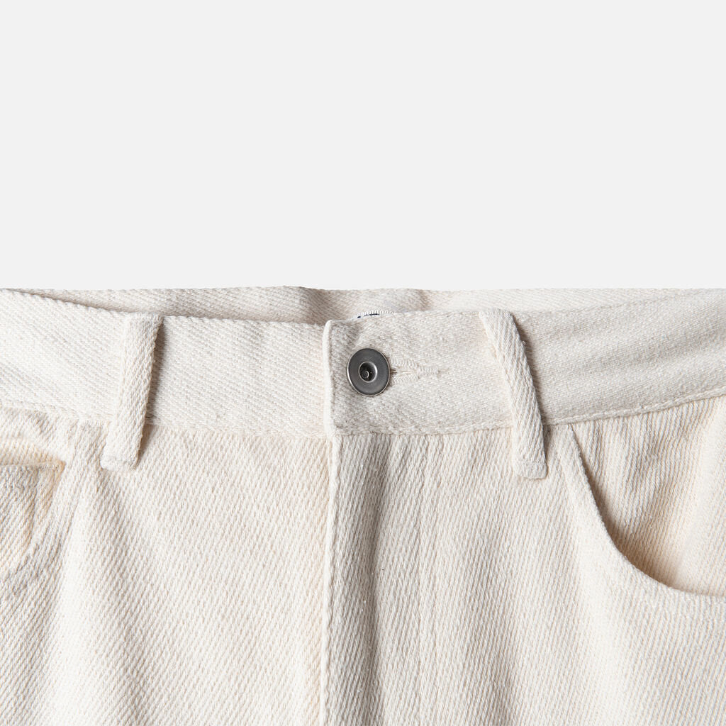 Auralee Cream Silk Pant