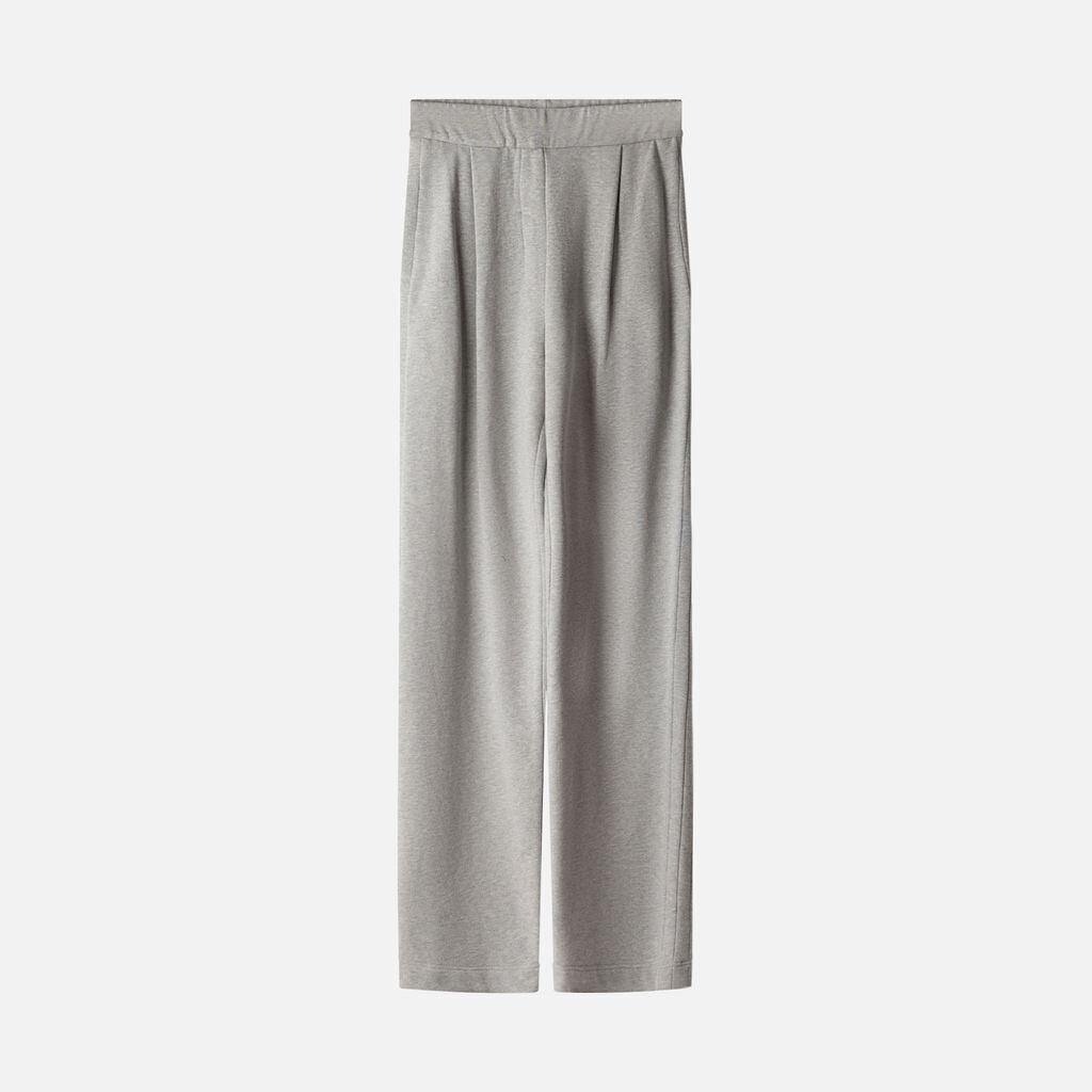 Dries Van Noten Grey Cotton Wide Leg Sweatpants