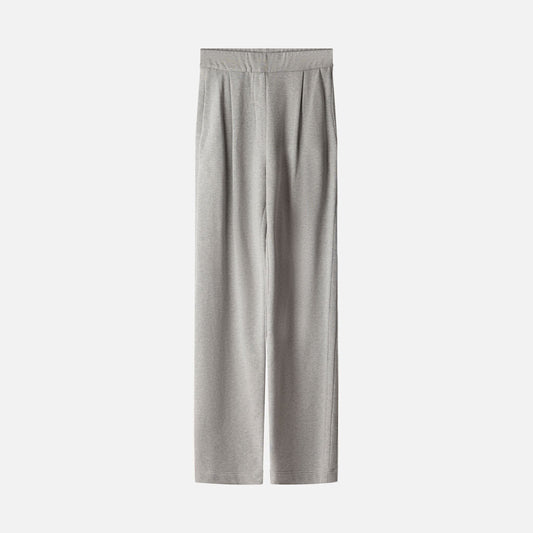 Dries Van Noten Grey Cotton Wide Leg Sweatpants