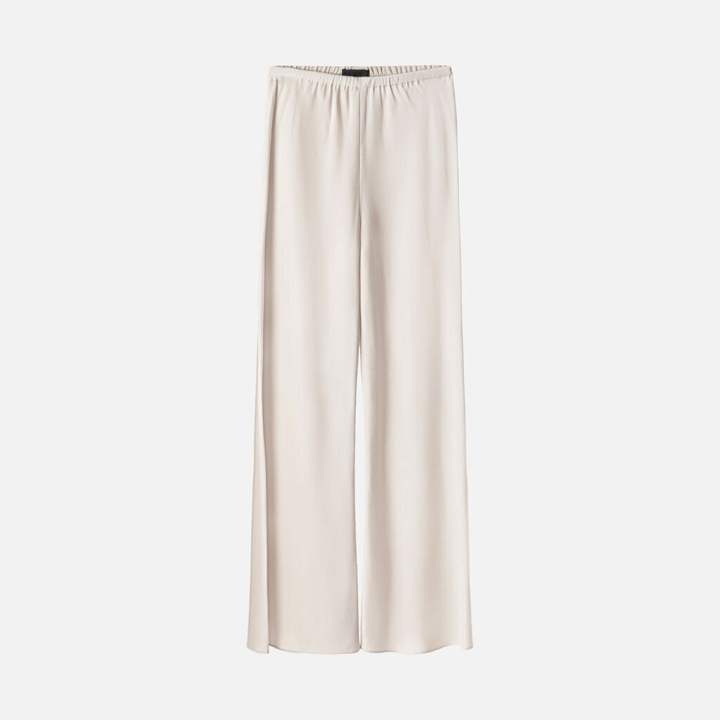 The Row Cream Silk Satin Pant