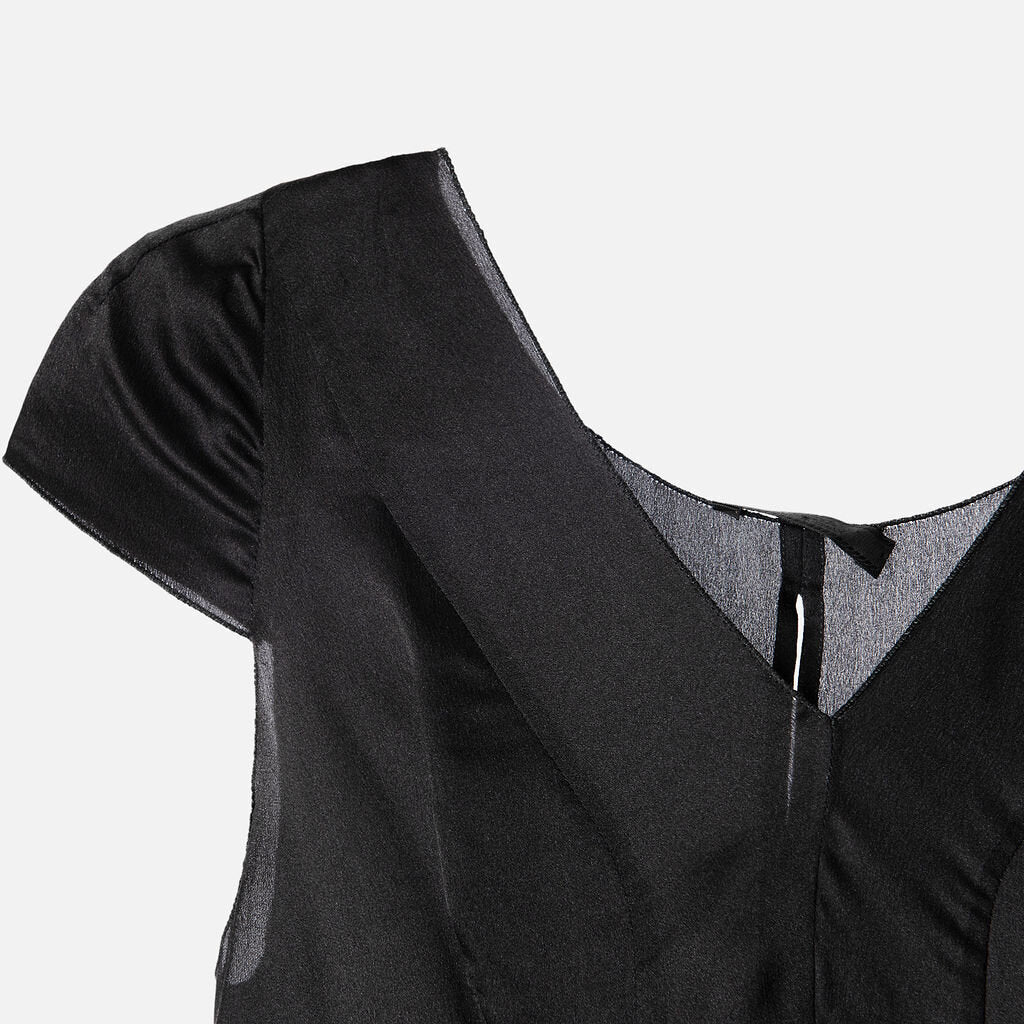 Prada Black Silk Mini Dress (1997)