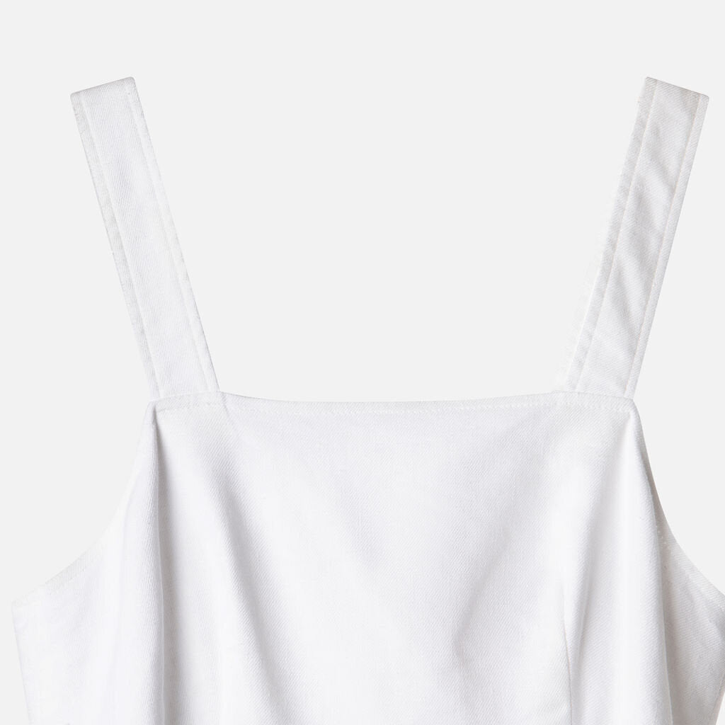 J. Crew White Linen Blend Mini Dress