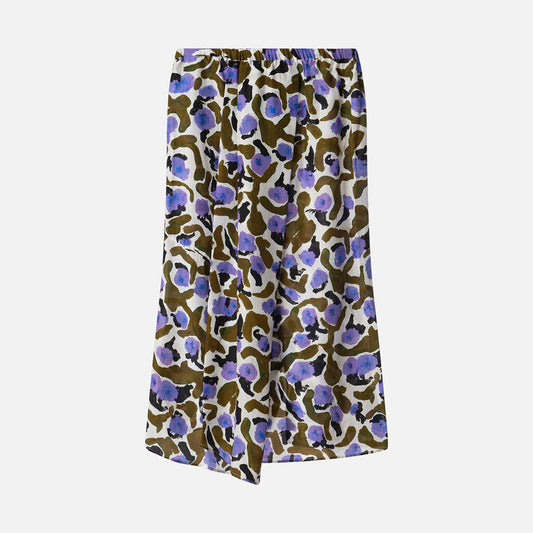 Christian Wijnants Multicolor Silk Midi Skirt