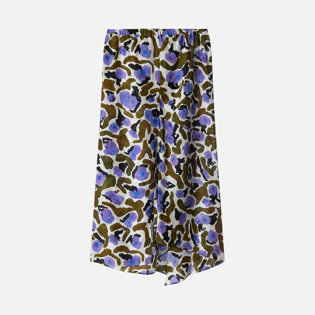 Christian Wijnants Multicolor Silk Midi Skirt