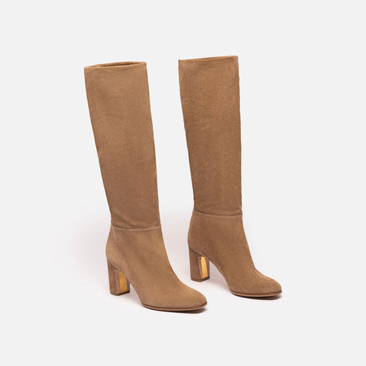 Rupert Sanderson Brown Suede Heeled Boots