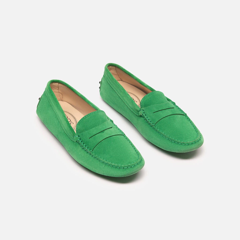 Tod's Green Suede Loafers