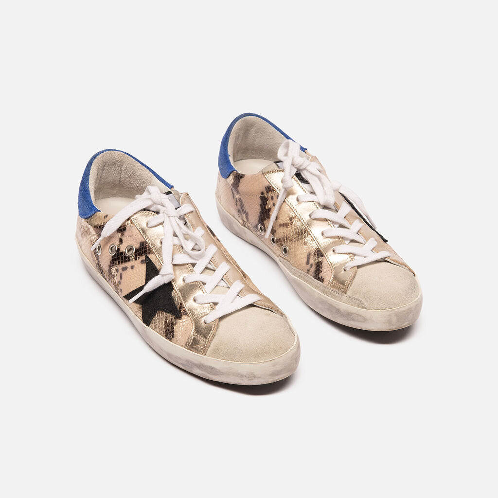 Golden Goose Snakeskin Print Sneakers