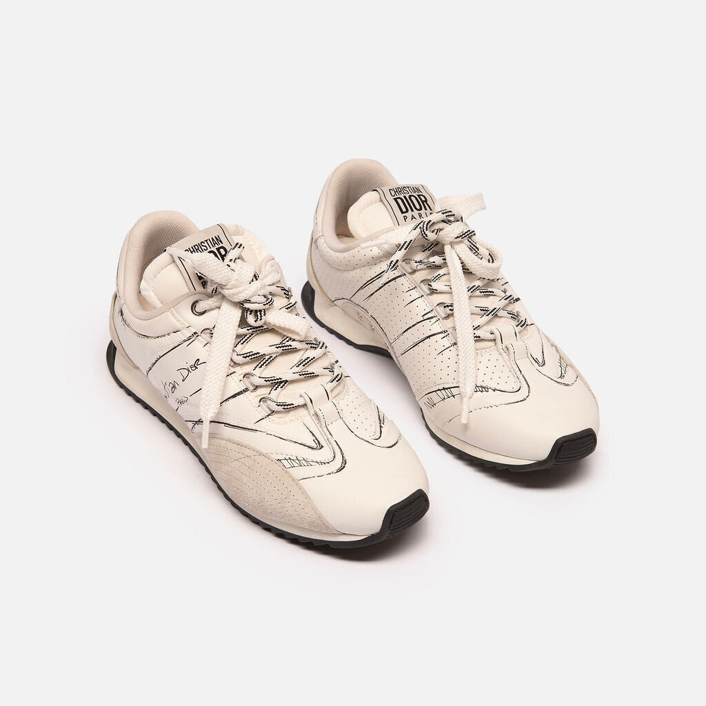 Christian Dior White Nylon Trainers