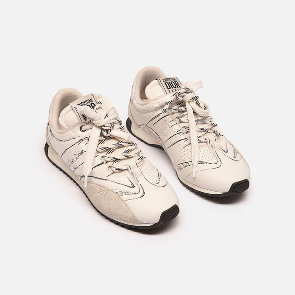 Christian Dior White Nylon Trainers