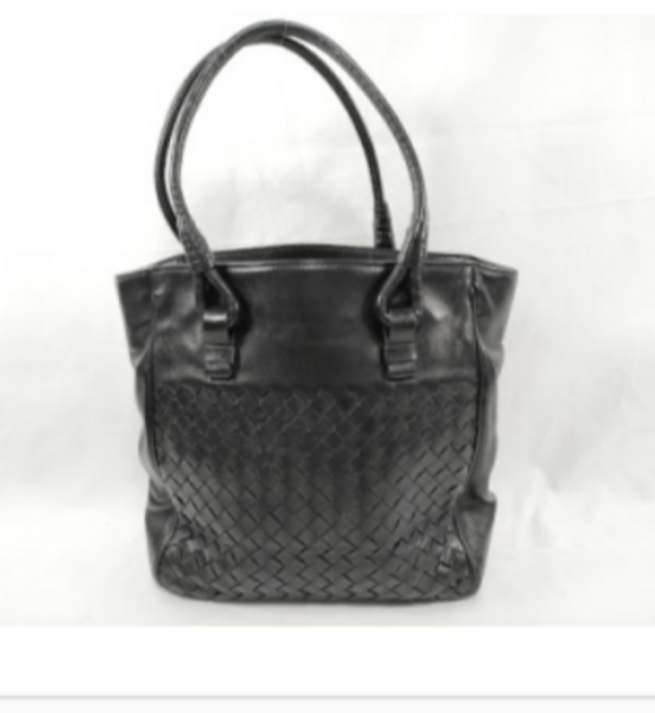 Black Intrecciato Shoulder Bag