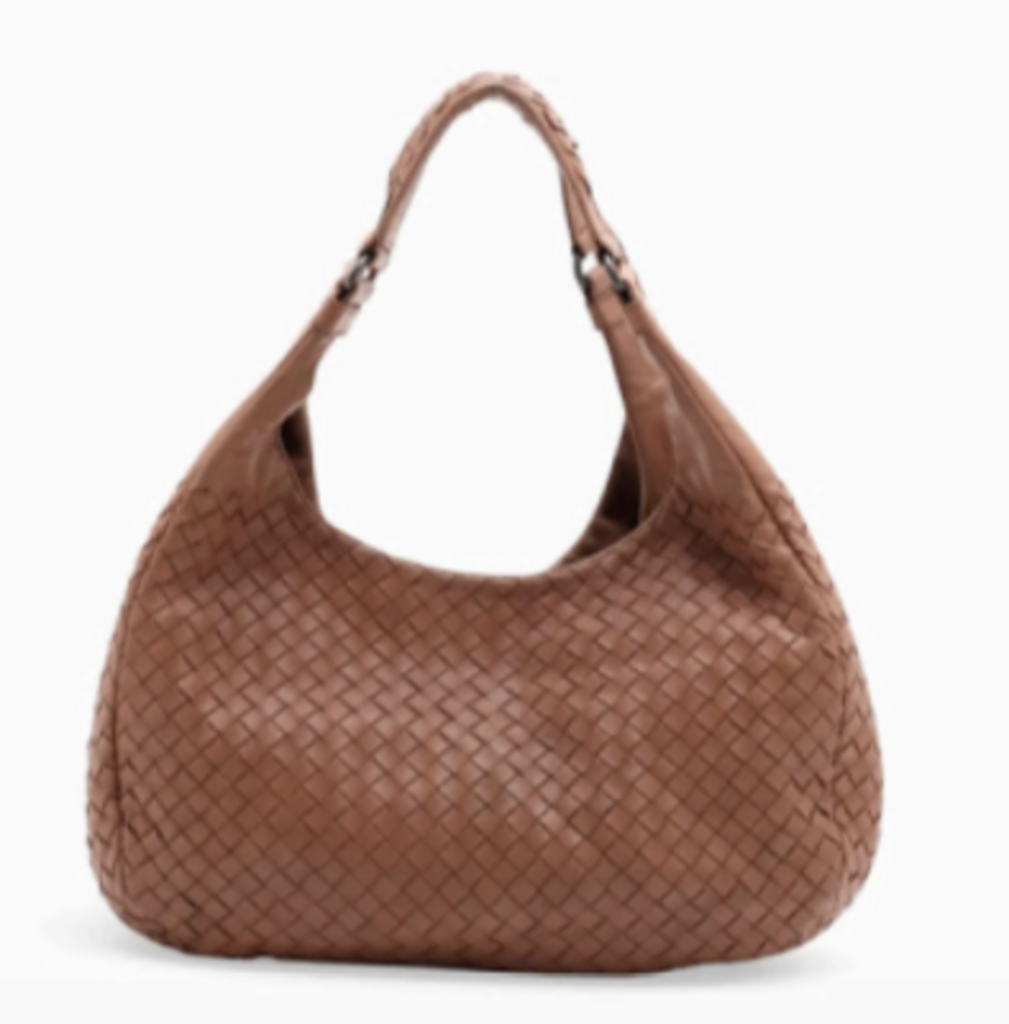 Brown Intrecciato Campana Bag
