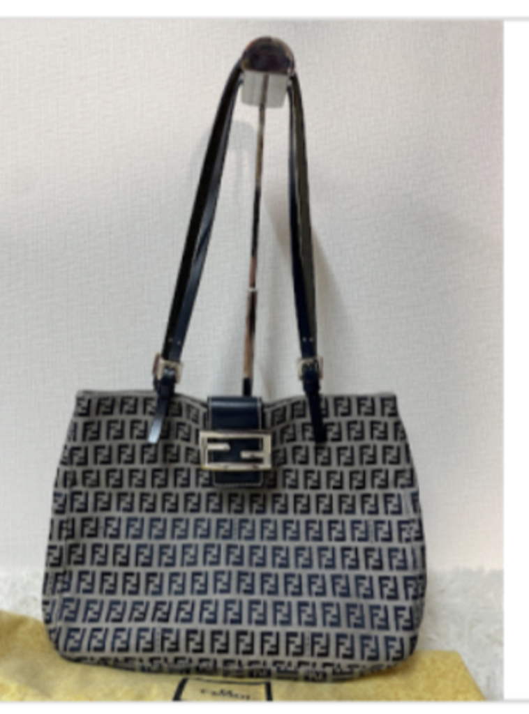 Navy Canvas Zucchino Shoulder Bag