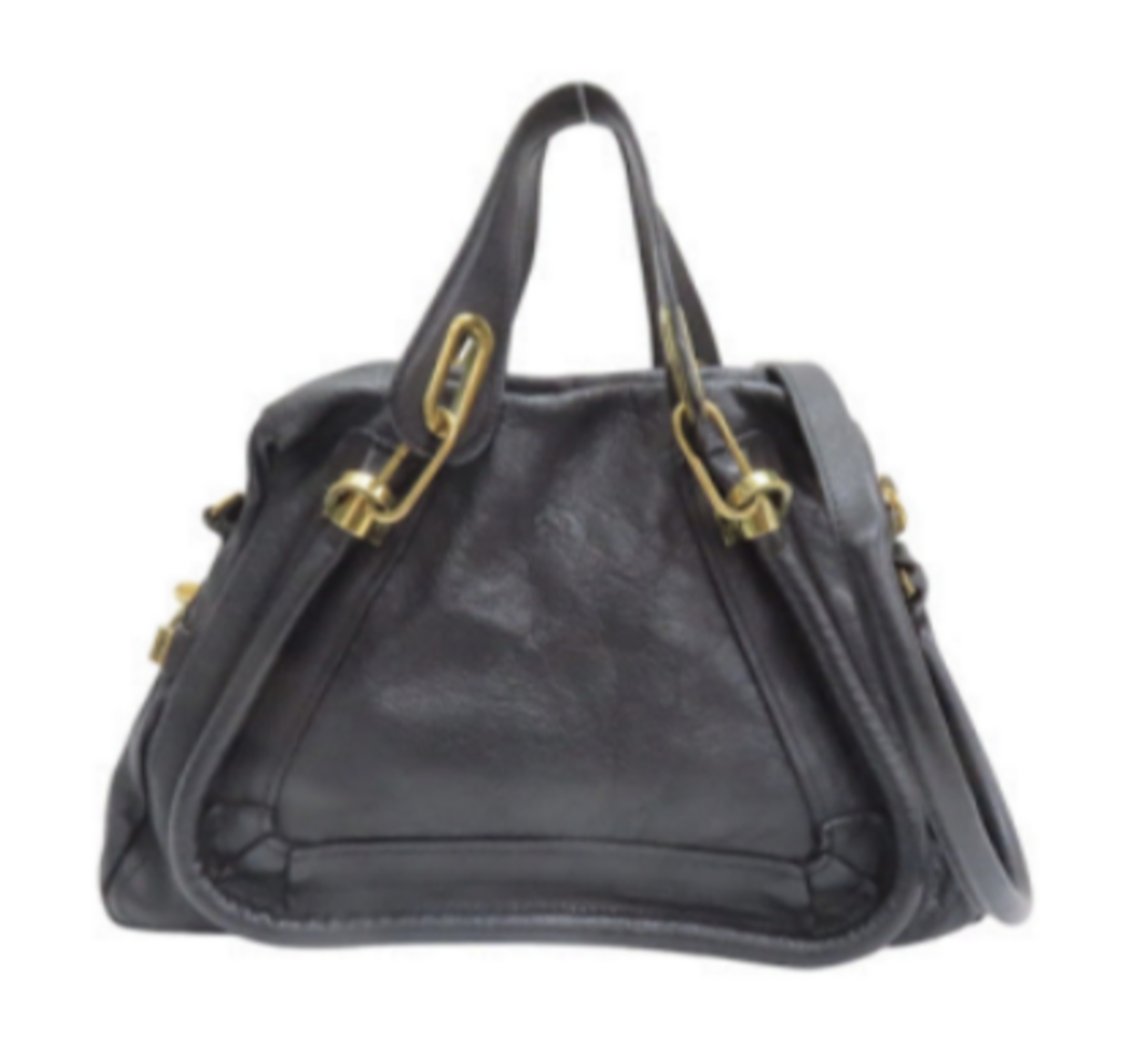Black Leather Partay Bag