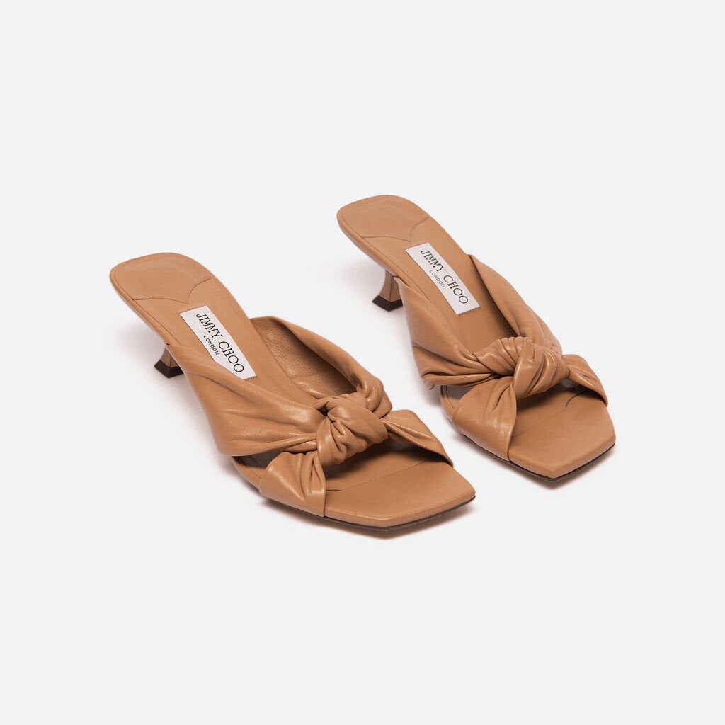 Jimmy Choo Tan Leather Sandals
