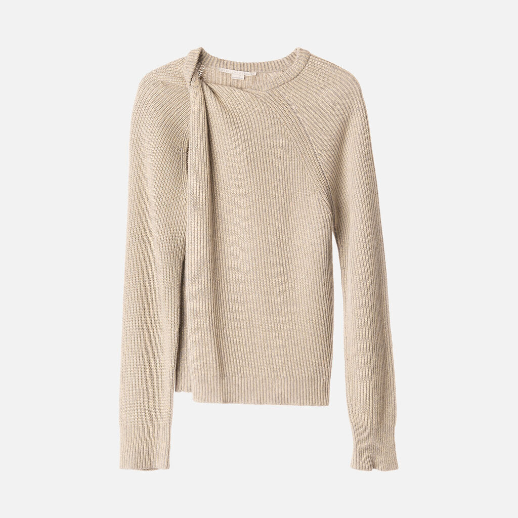 Stella McCartney Gray Cashmere and Viscose Sweater