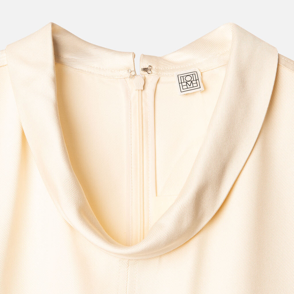Toteme Cream Viscose Sleeveless Top