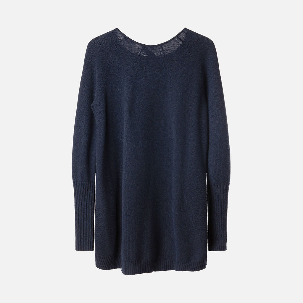 Loro Piana Navy Cashmere Sweater