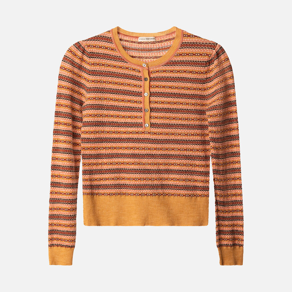 Ulla Johnson Multi Stripe Wool & Poly Sweater
