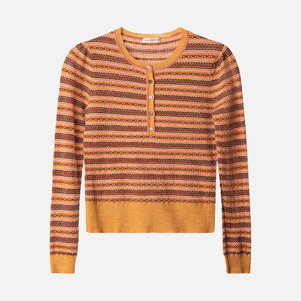 Ulla Johnson Multi Stripe Wool & Poly Sweater