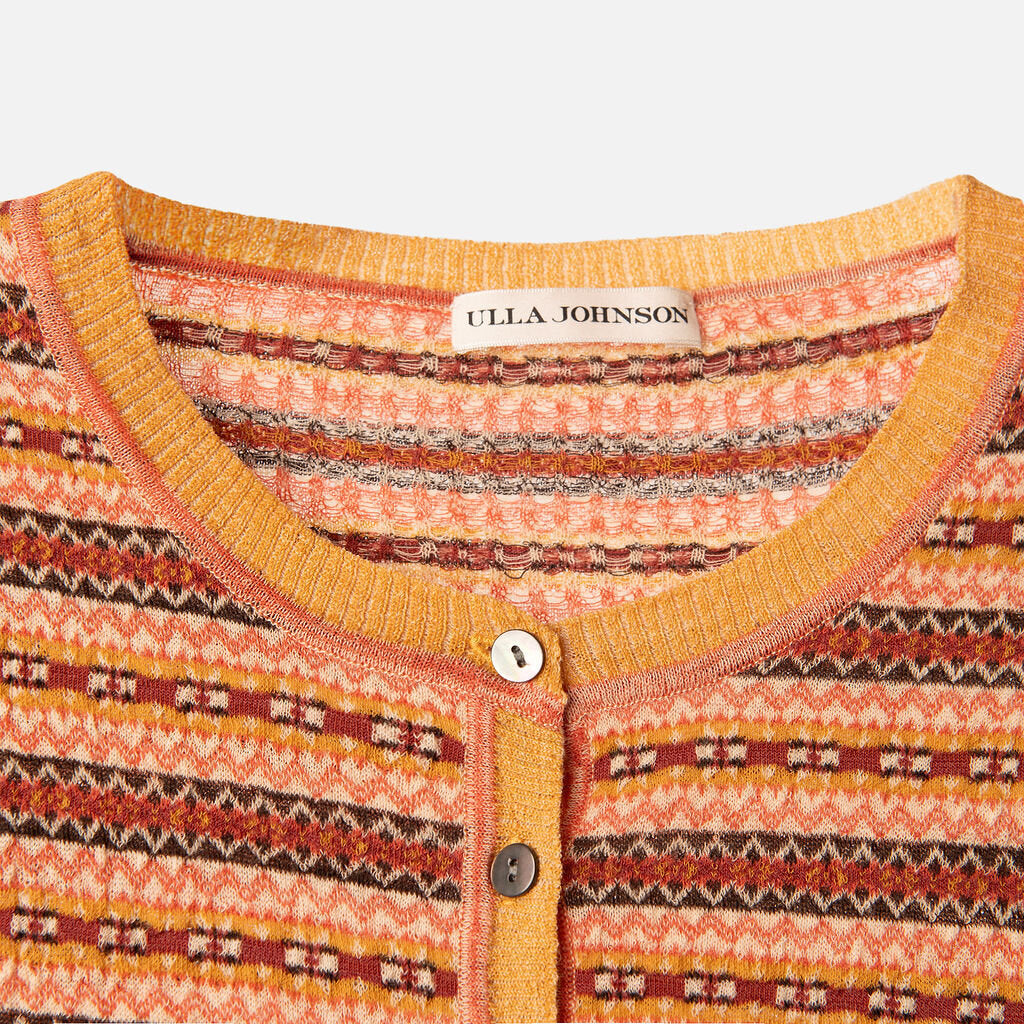 Ulla Johnson Multi Stripe Wool & Poly Sweater