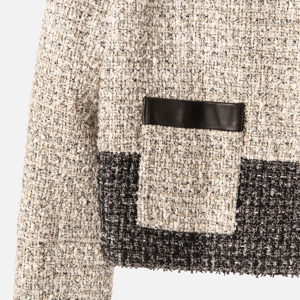 Proenza Schouler Cream & Black Tweed Jacket