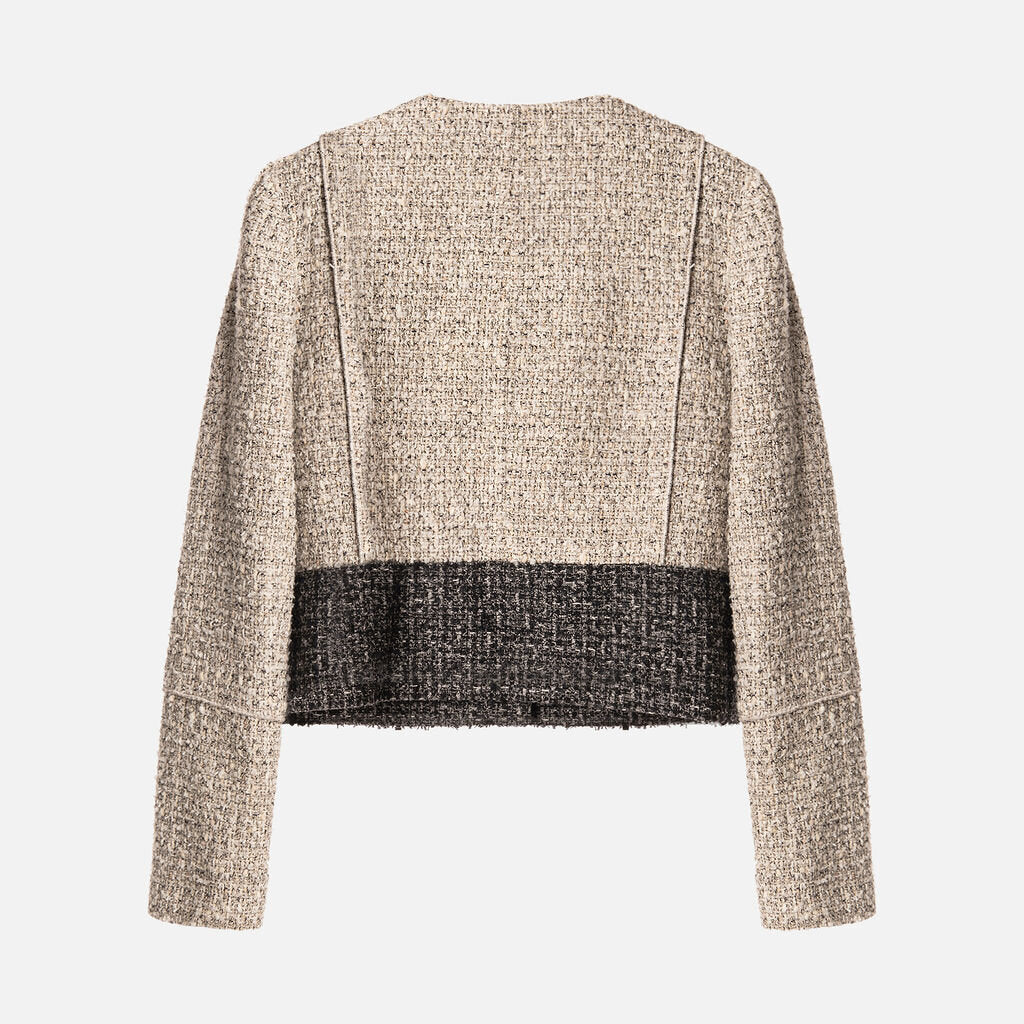 Proenza Schouler Cream & Black Tweed Jacket