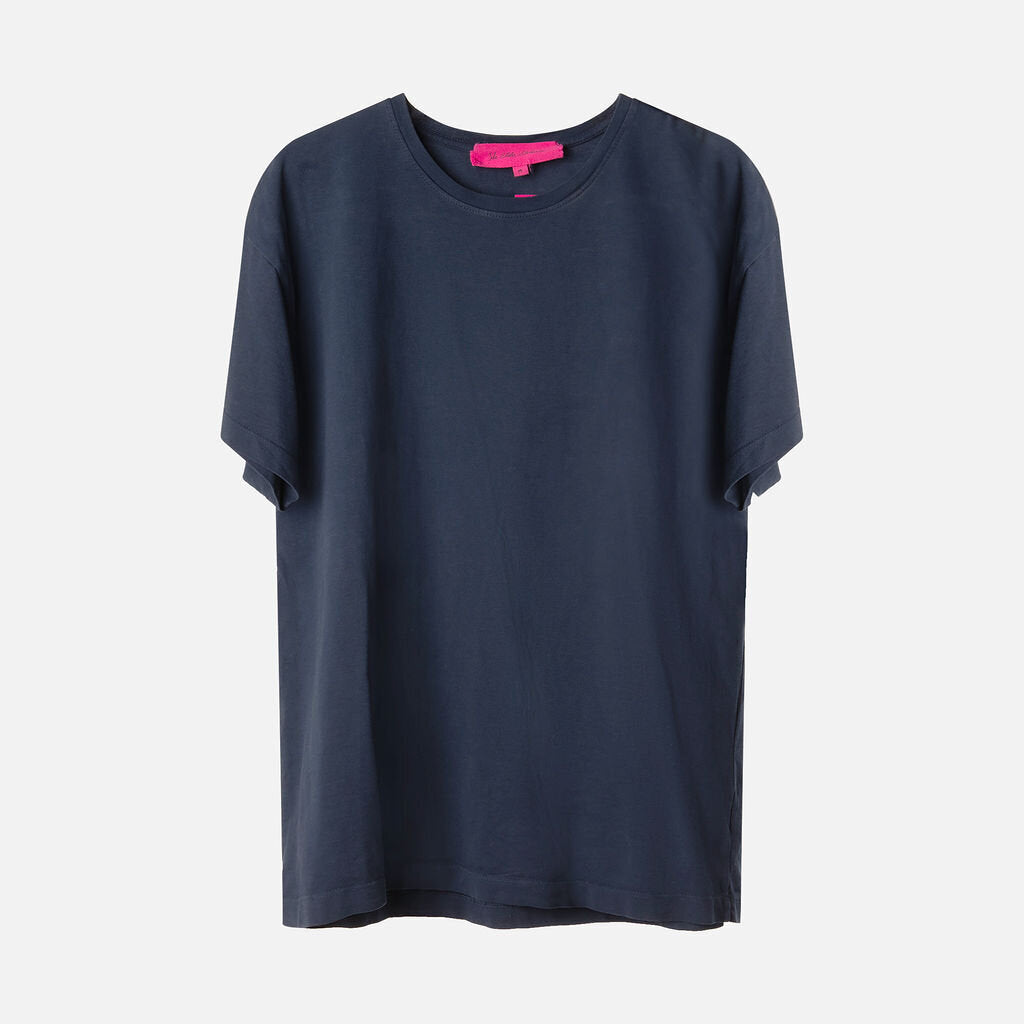 The Elder Statesmen Navy Cotton T Shirt