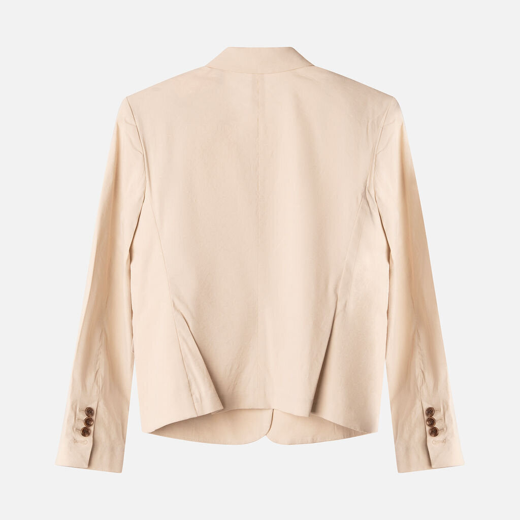 Theory Taupe Linen & Viscose Blazer