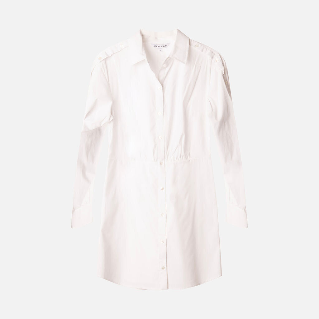 Veronica Beard White Cotton Shirt Dress