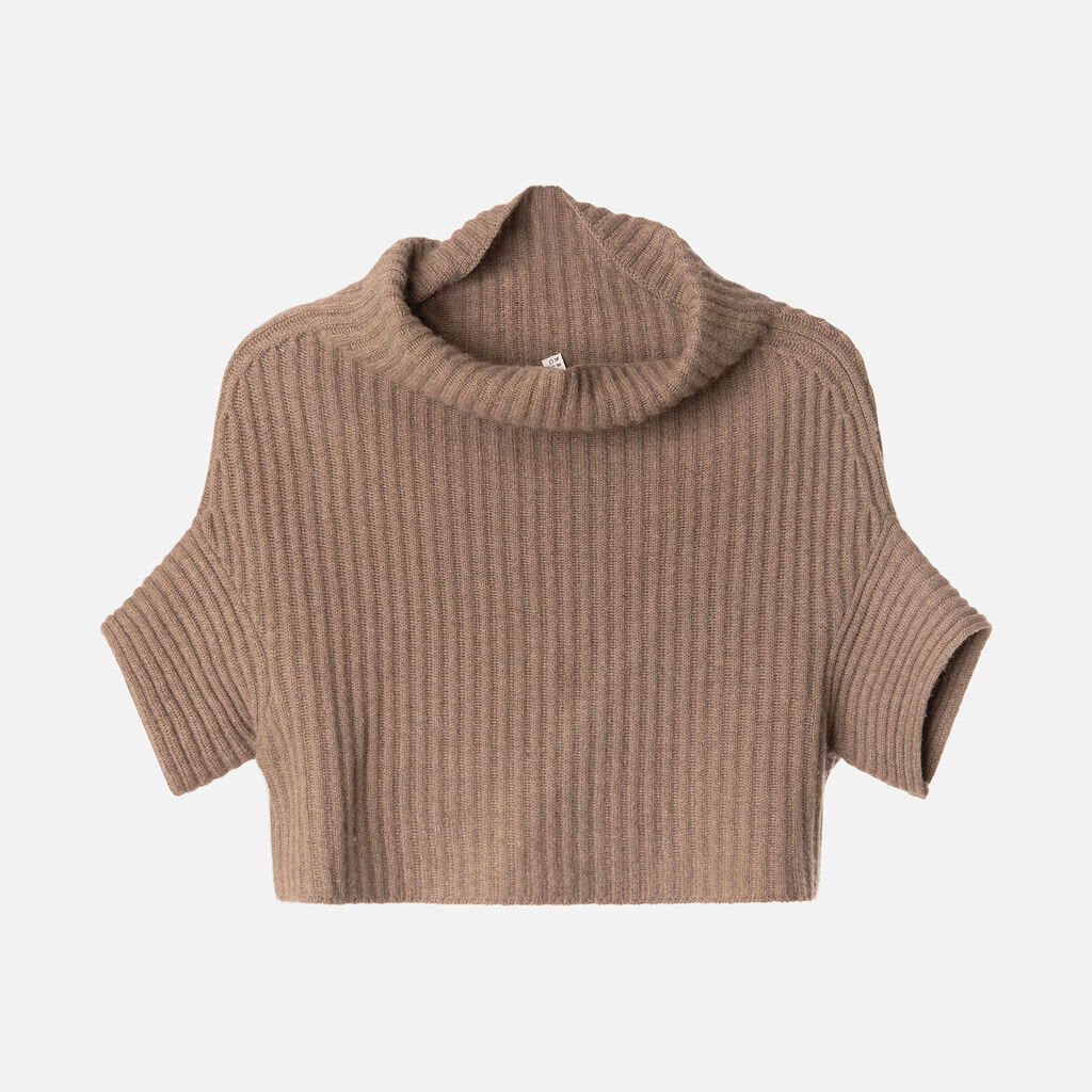 Brunello Taupe Cashmere Sweater