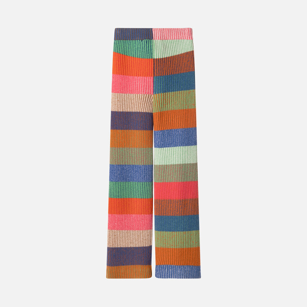 The Elderstatesmen Multicolor Block Cashmere Pant